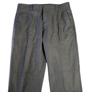 Topman Mens Dress Pants Pleated Front Pockets Grey Tapered Leg Size W30 L30